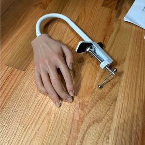 Realistic Hand Model with White Clamp